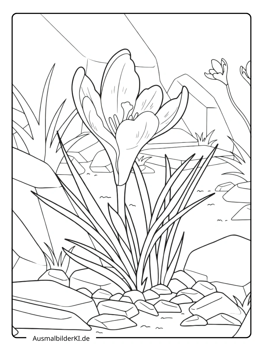 krokus ausmalbild (15)