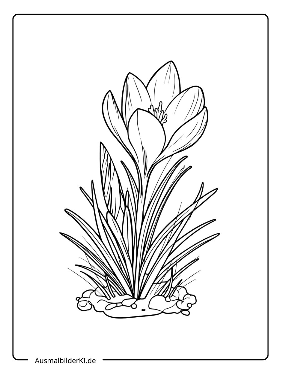 krokus ausmalbild (3)