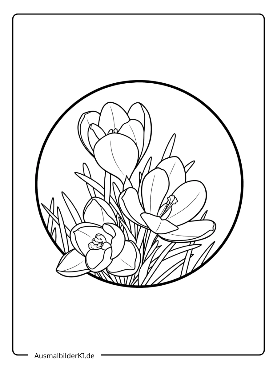 krokus ausmalbild (4)