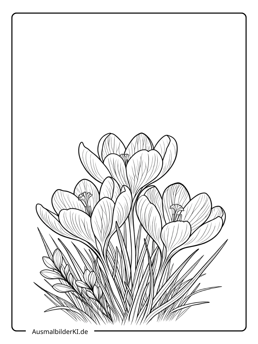 krokus ausmalbild (5)