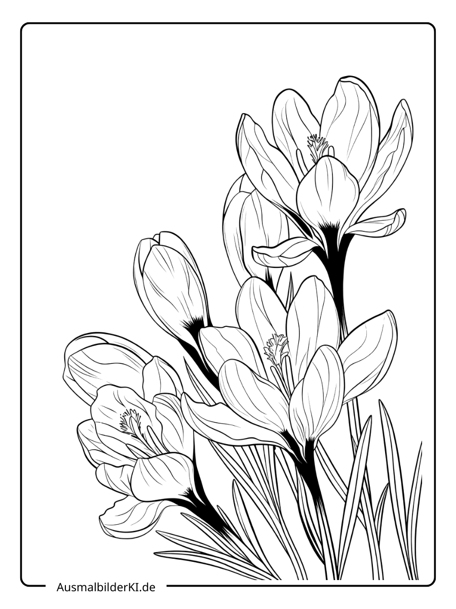 krokus ausmalbild (6)
