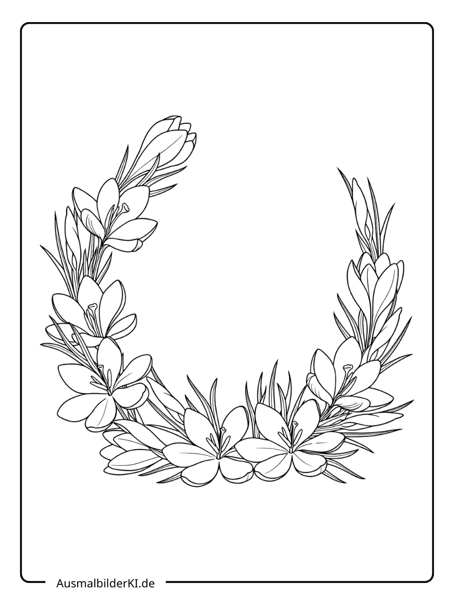 krokus ausmalbild (7)